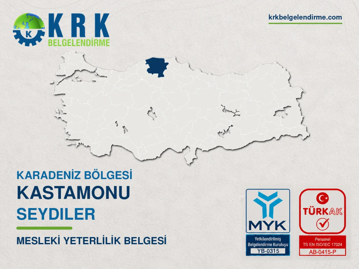 Kastamonu Seydiler Mesleki Yeterlilik Belgesi
