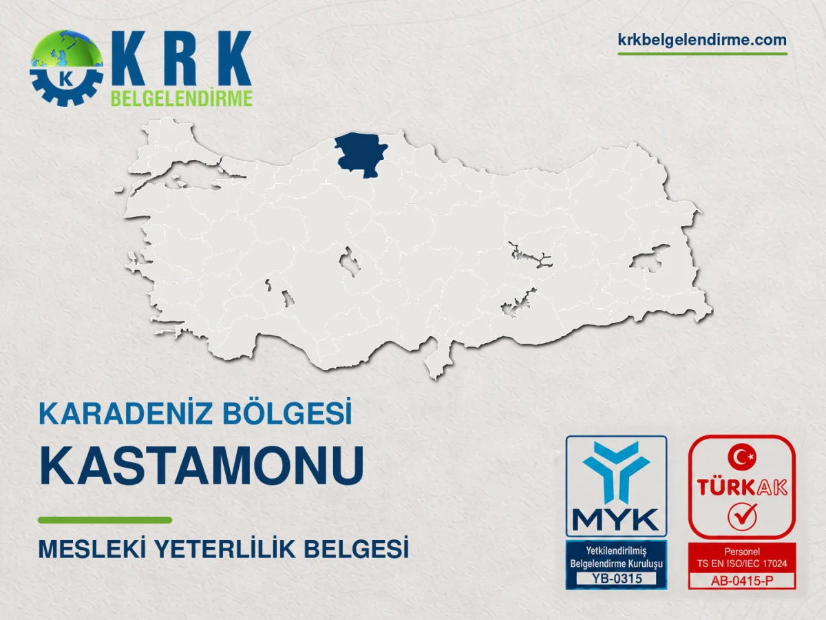 Kastamonu Mesleki Yeterlilik Belgesi