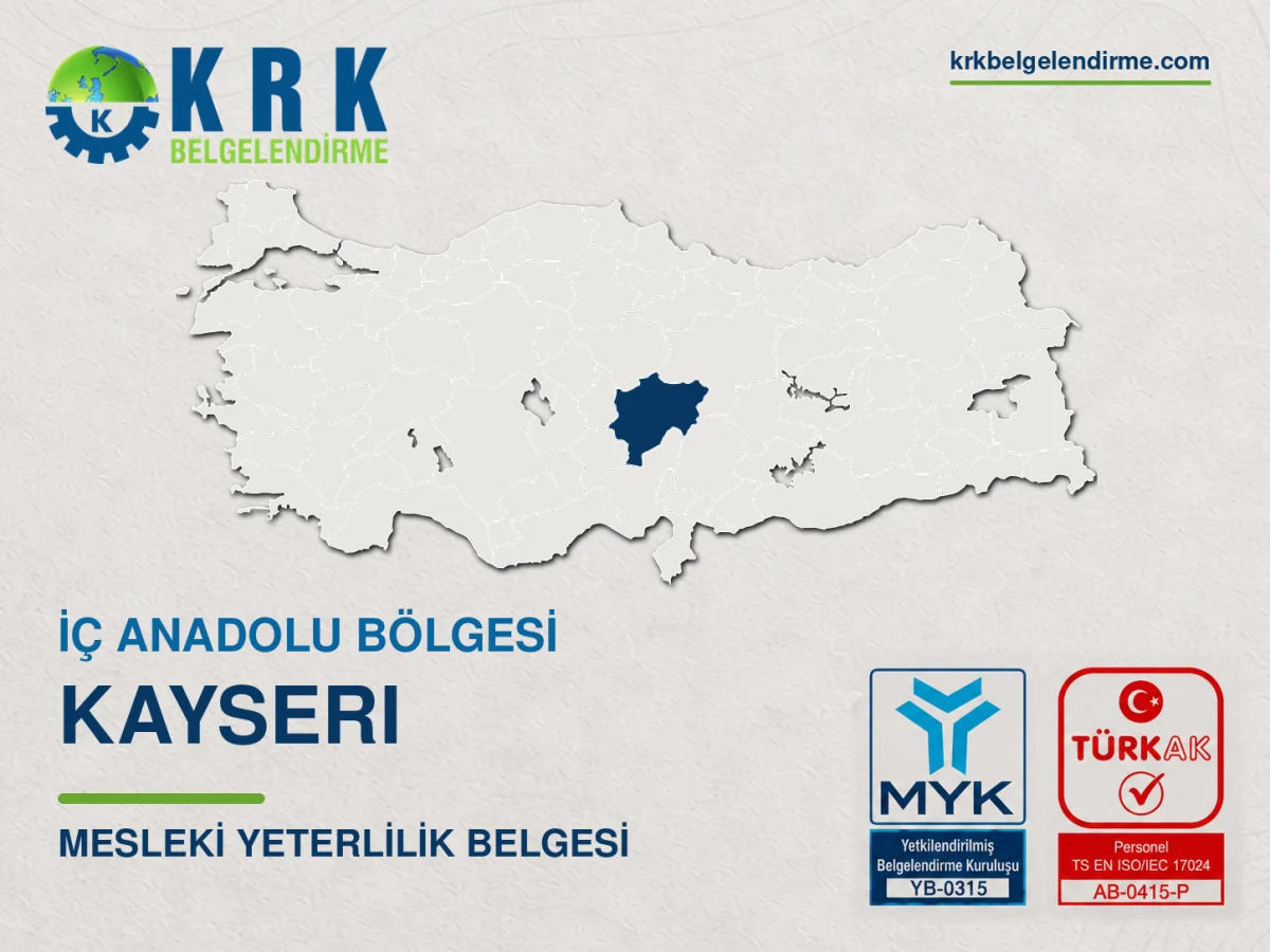 Kayseri Mesleki Yeterlilik Belgesi