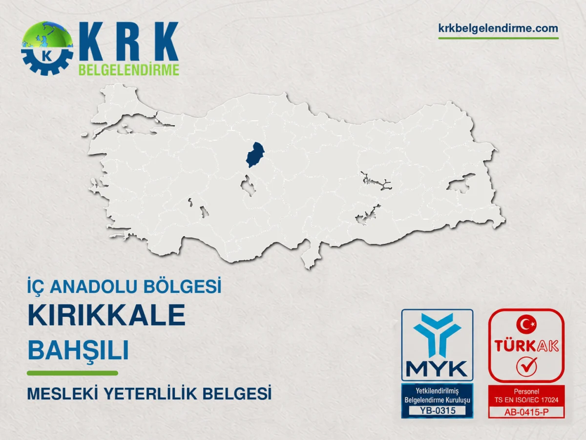 Kırıkkale Bahşılı Mesleki Yeterlilik Belgesi