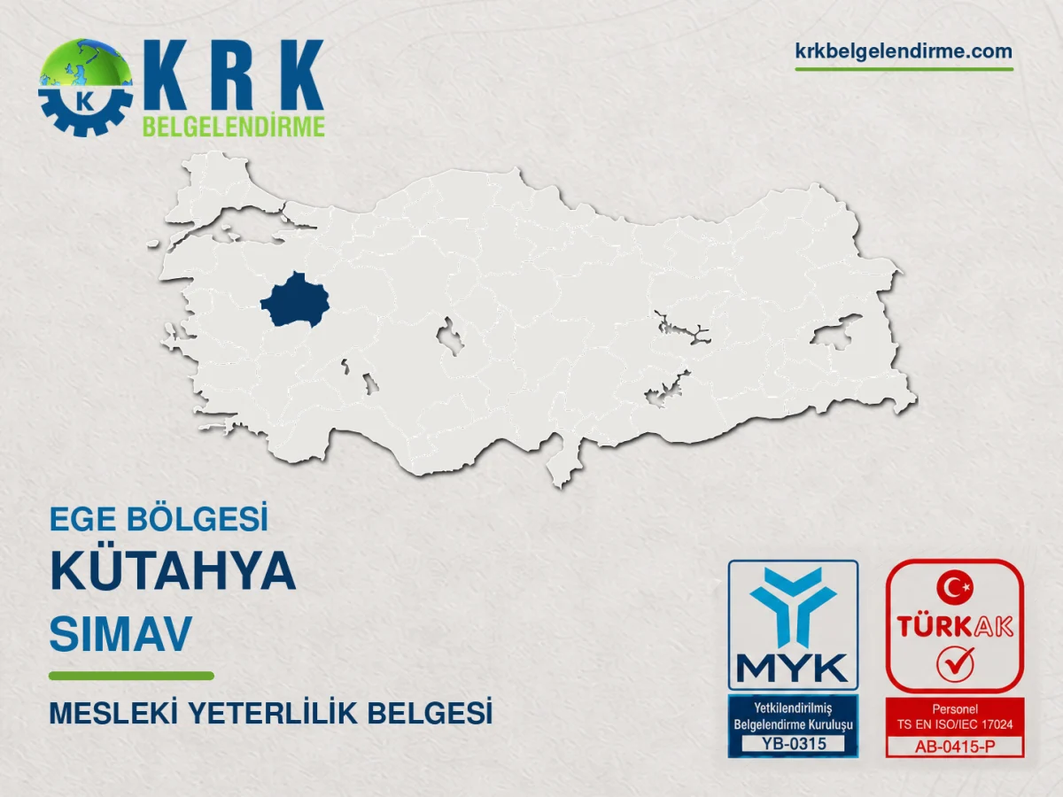 Kütahya Simav Mesleki Yeterlilik Belgesi