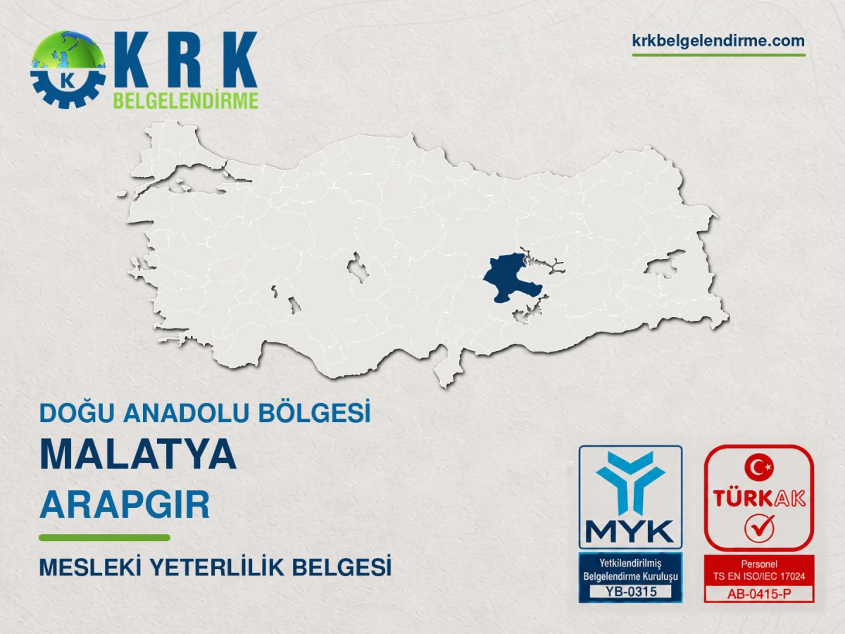 Malatya Arapgir Mesleki Yeterlilik Belgesi