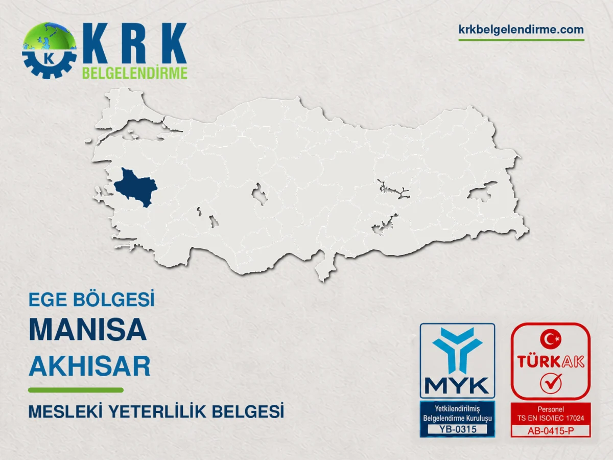 Manisa Akhisar Mesleki Yeterlilik Belgesi