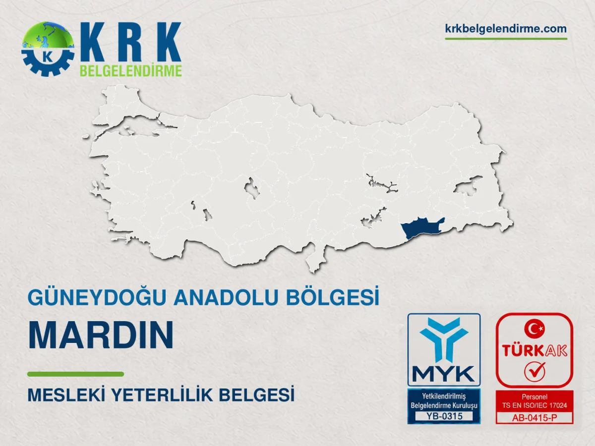 Mardin Mesleki Yeterlilik Belgesi