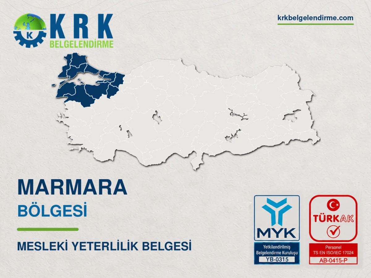 Marmara Bölgesi Mesleki Yeterlilik Belgesi