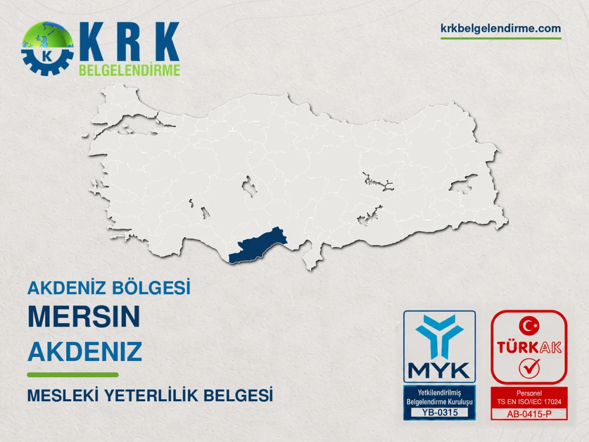 Mersin Akdeniz Mesleki Yeterlilik Belgesi