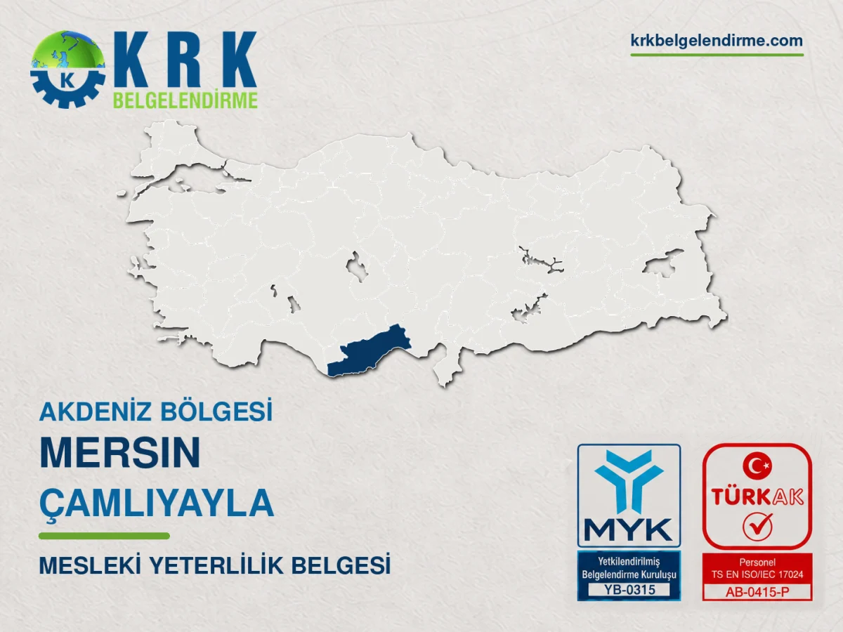 Mersin Çamlıyayla Mesleki Yeterlilik Belgesi