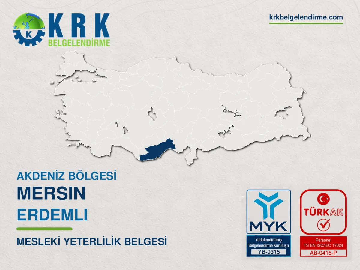 Mersin Erdemli Mesleki Yeterlilik Belgesi