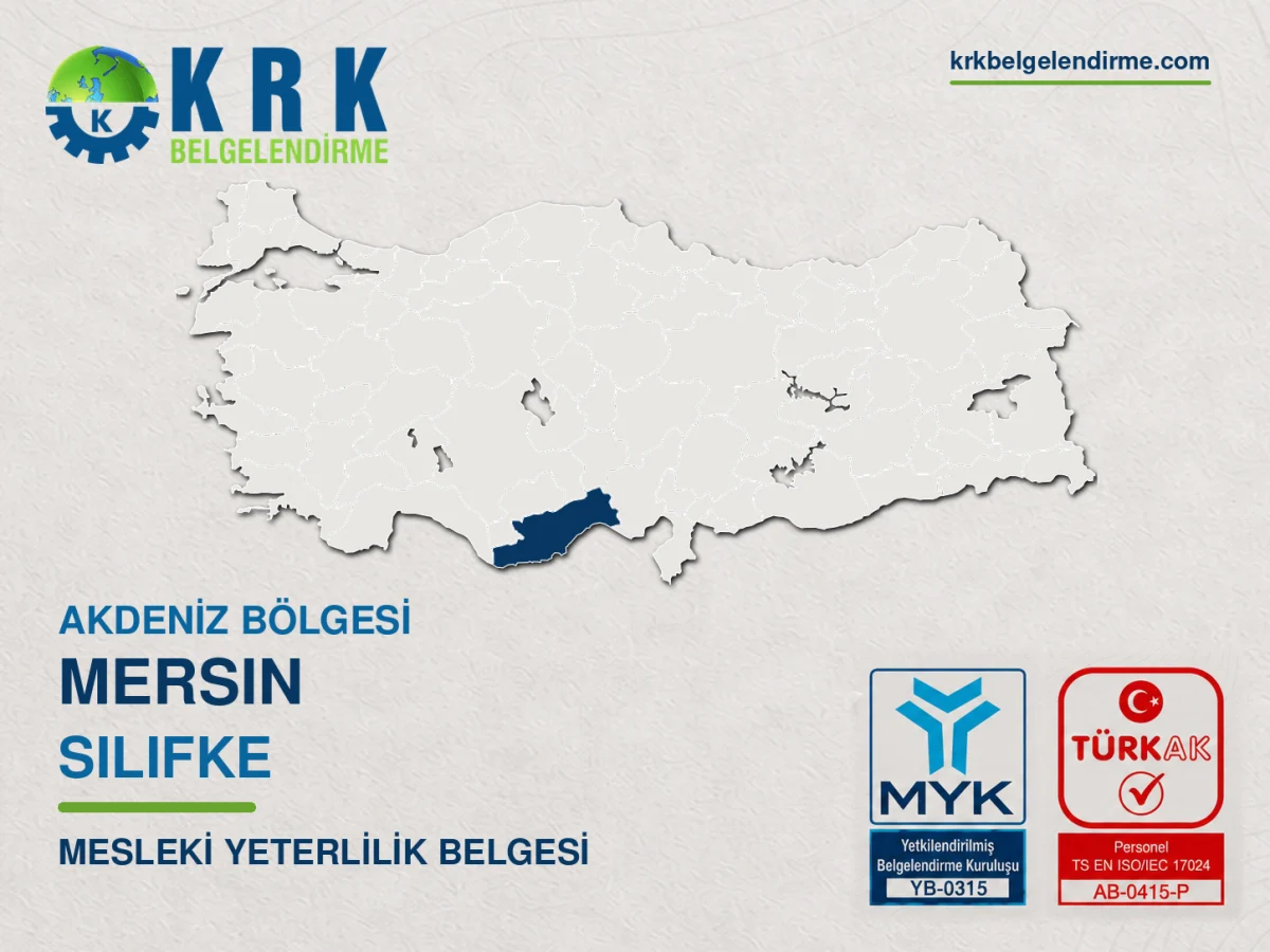 Mersin Silifke Mesleki Yeterlilik Belgesi