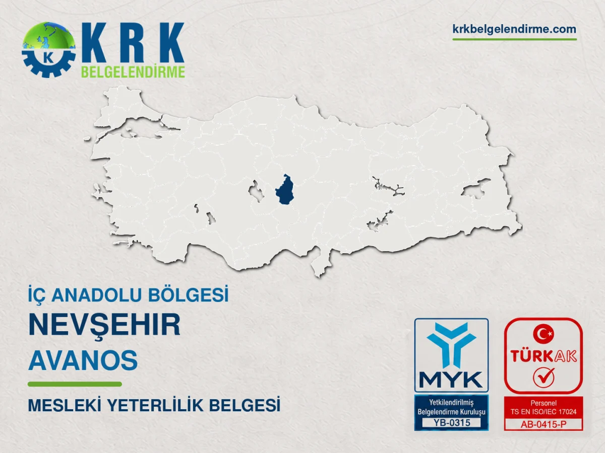 Avanos mesleki yeterlilik belgesi