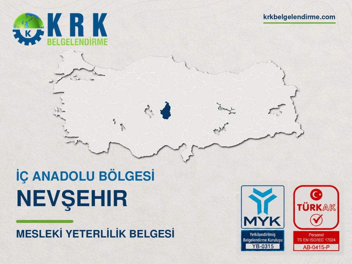 Nevşehir mesleki yeterlilik belgesi