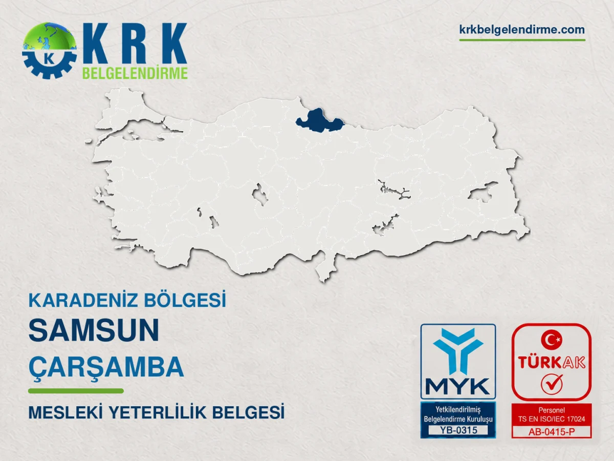 Samsun Çarşamba Mesleki Yeterlilik Belgesi
