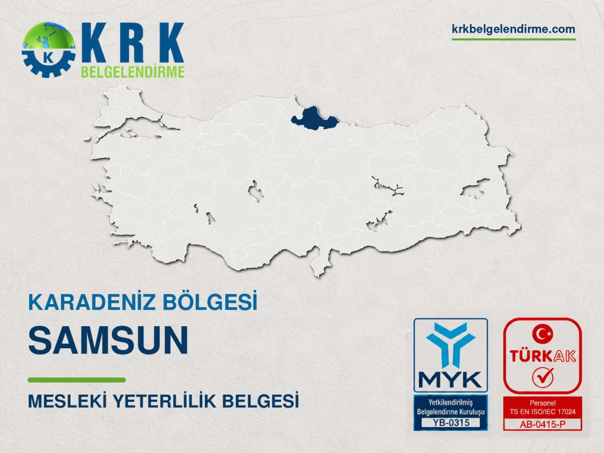 Samsun Mesleki Yeterlilik Belgesi