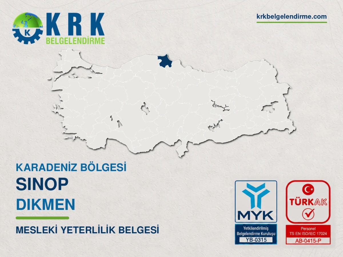 Sinop Dikmen Mesleki Yeterlilik Belgesi
