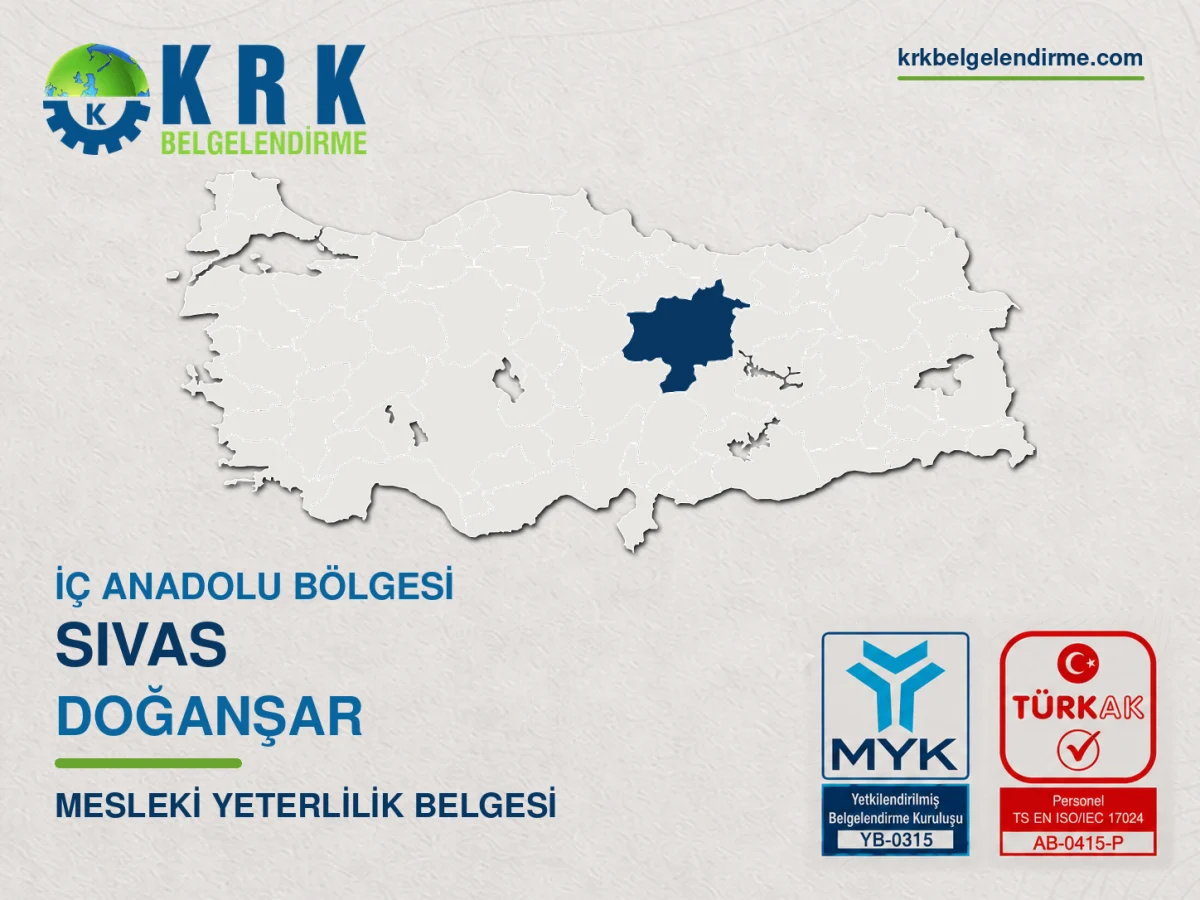 Sivas Doğanşar Mesleki Yeterlilik Belgesi