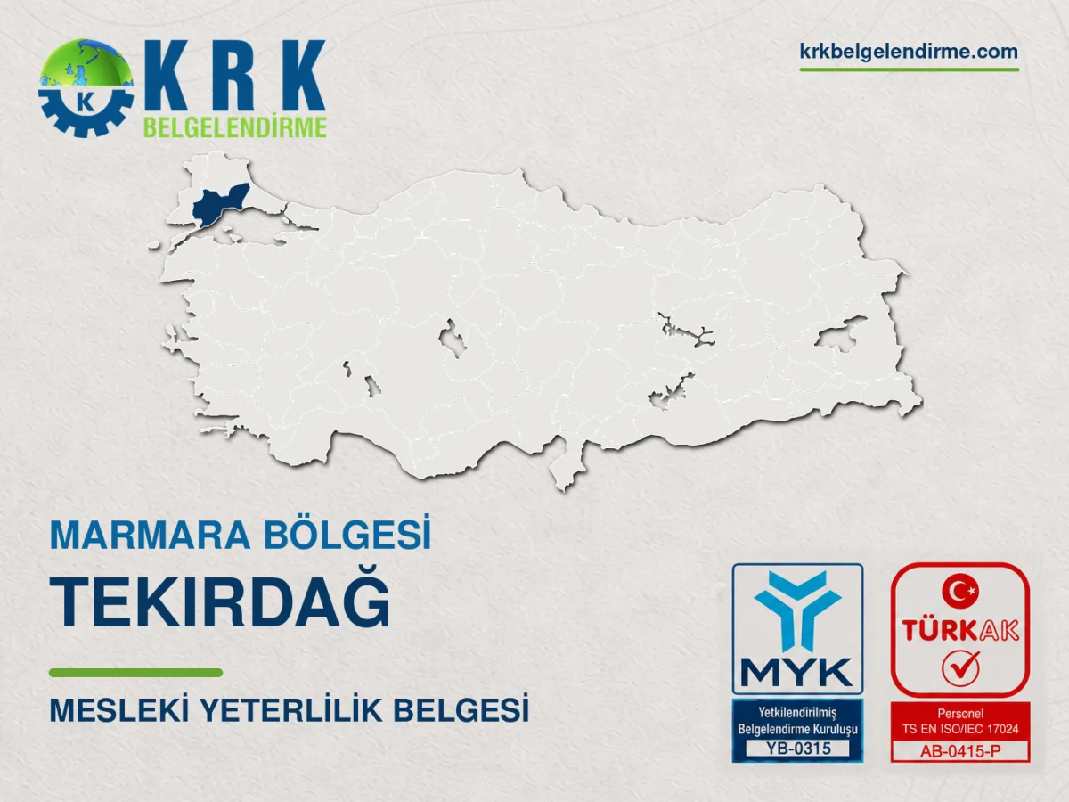 Tekirdağ Mesleki Yeterlilik Belgesi