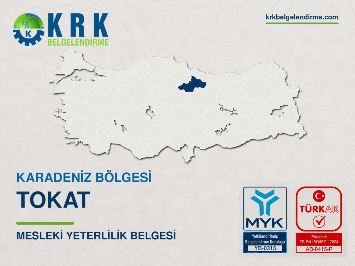 Tokat mesleki yeterlilik belgesi