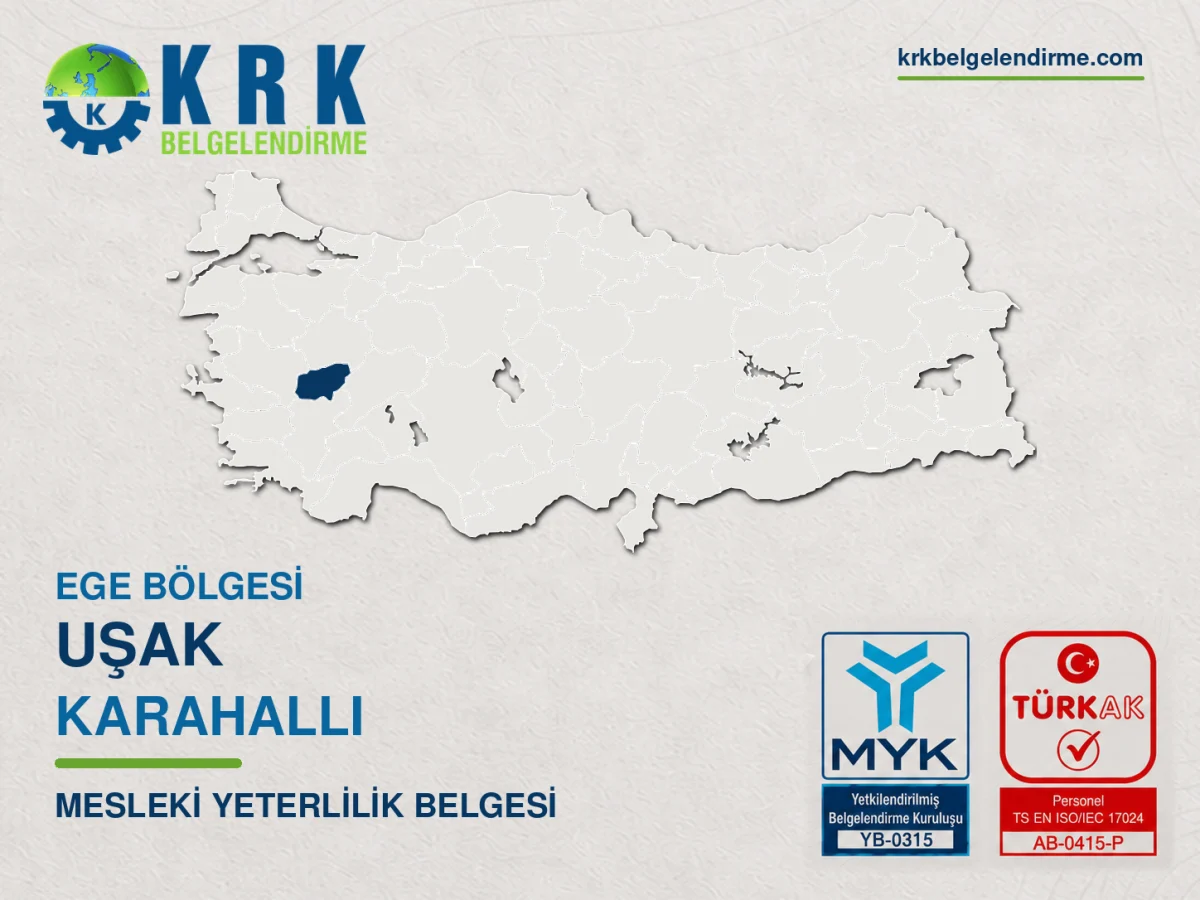 Uşak Karahallı Mesleki Yeterlilik Belgesi