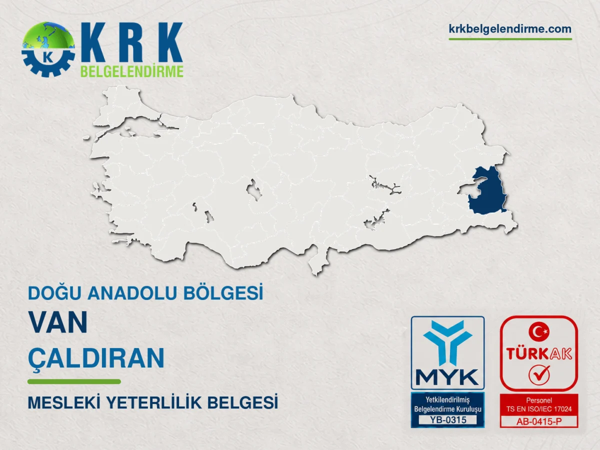 Van Çaldıran Mesleki Yeterlilik Belgesi