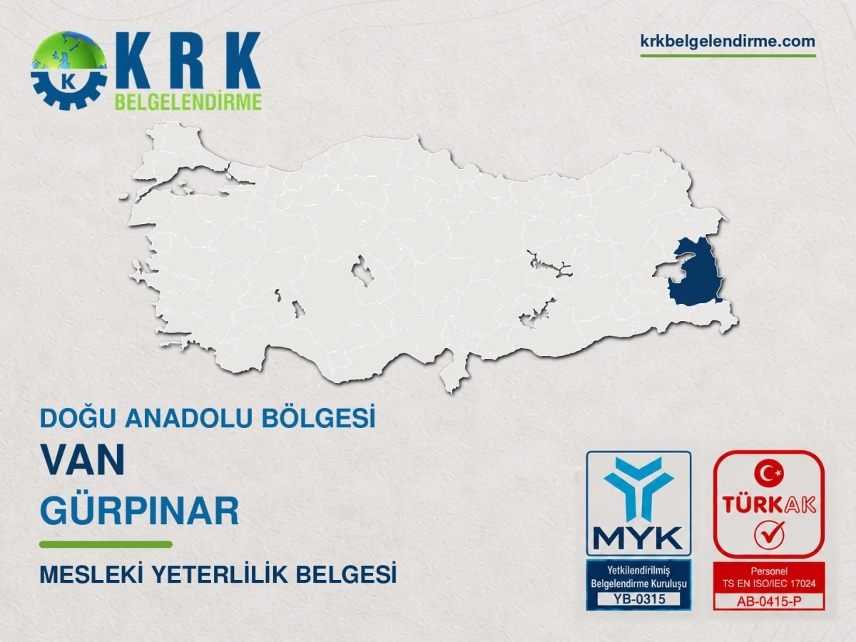 Van Gürpınar Mesleki Yeterlilik Belgesi