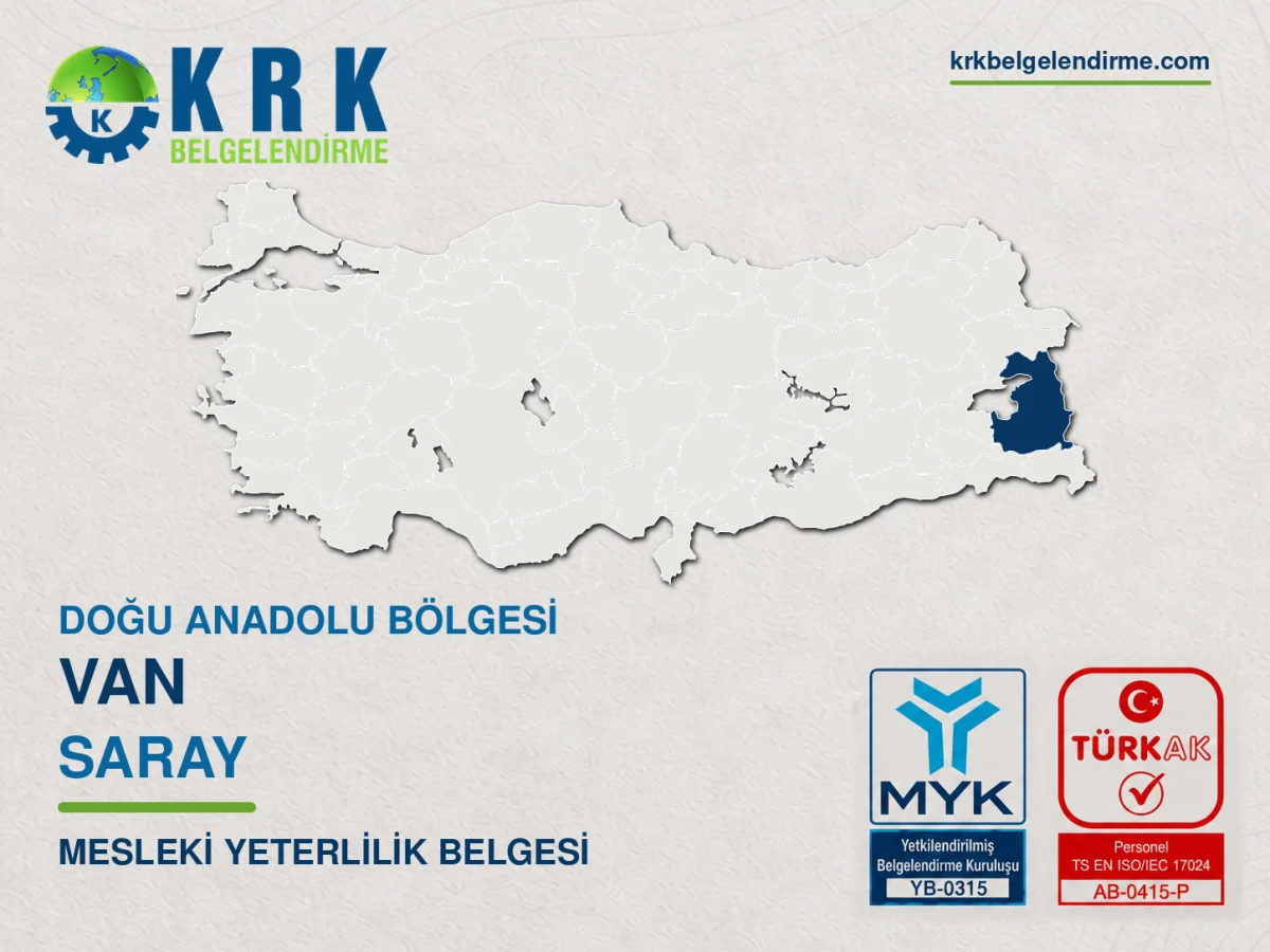 Van Saray Mesleki Yeterlilik Belgesi