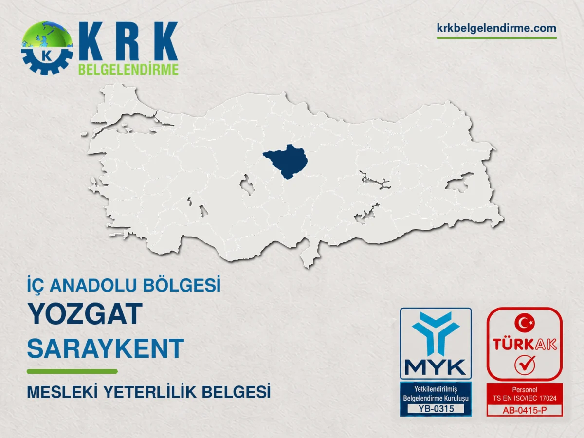 Saraykent mesleki yeterlilik belgesi