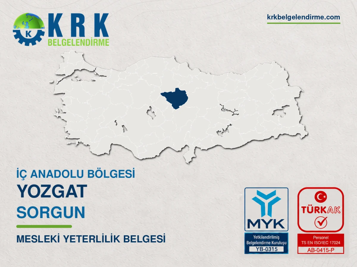 Sorgun mesleki yeterlilik belgesi