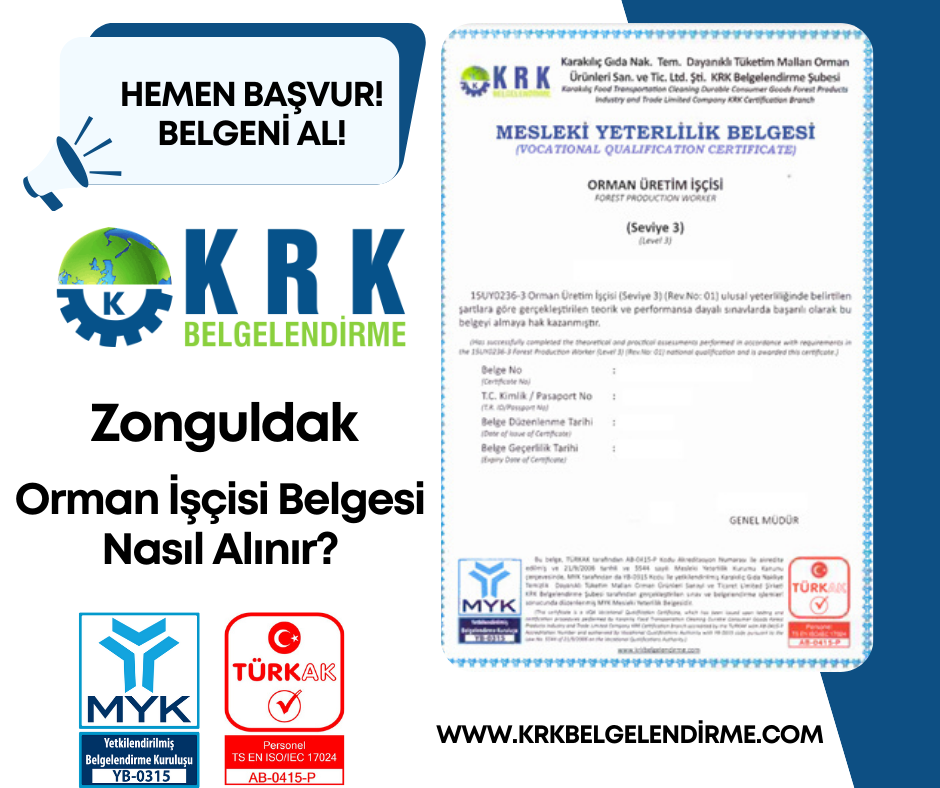 Zonguldak Orman İşçisi Sertifikası